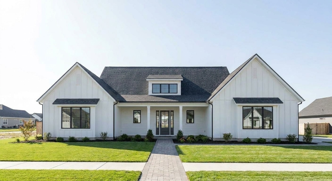 A rental home with a new architectural shingle roof